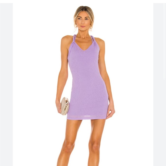 Superdown Lily Twisted Strap Dress, Lavender Purple, Size XS - Picture 1 of 7